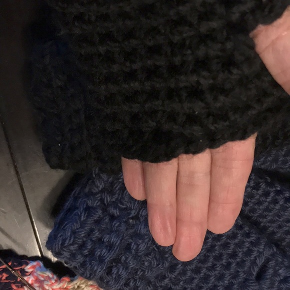 Black Fingerless Gloves - Picture 1 of 5
